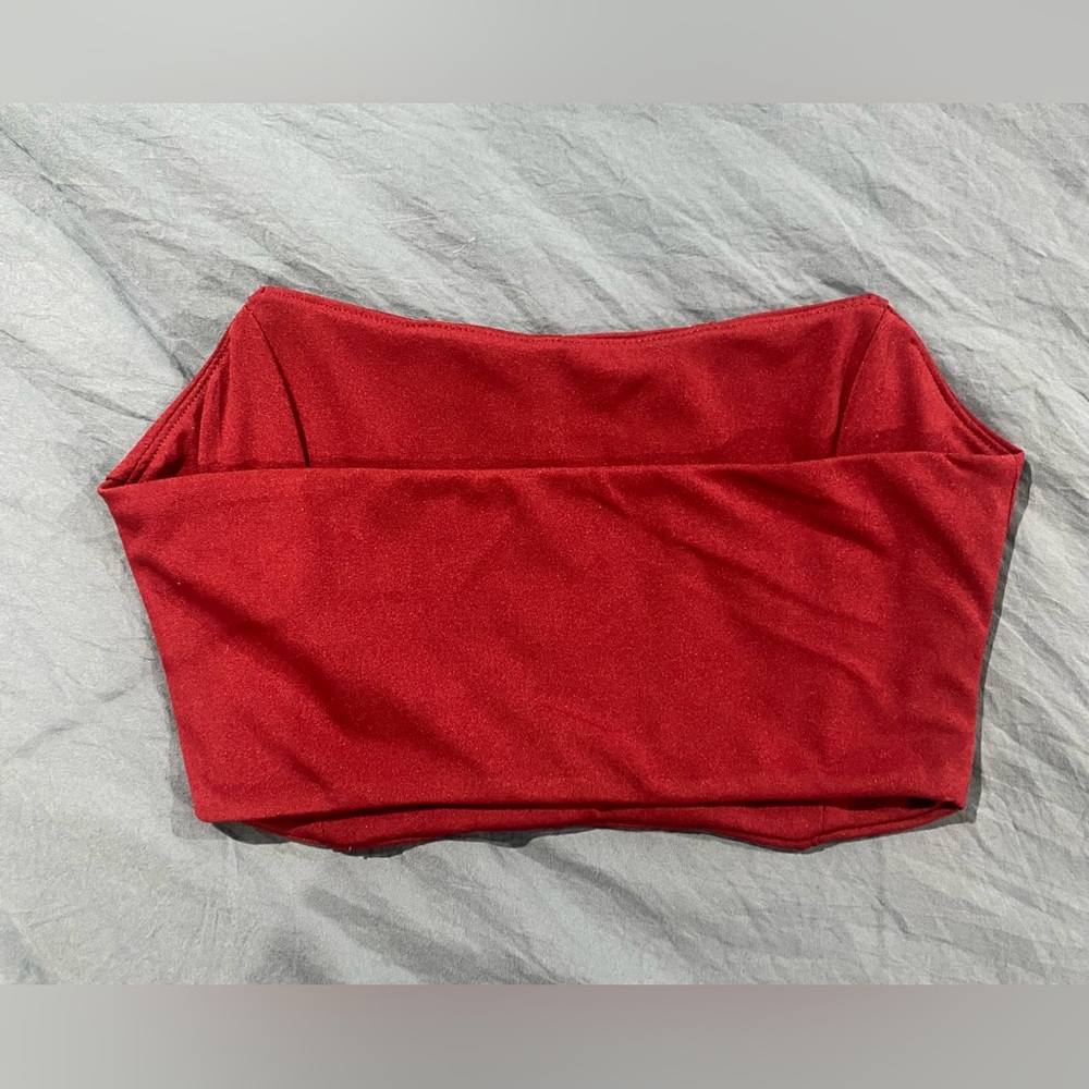 Red Tube Top - Picture 3 of 4